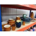 An assortment of china, predominantly Hornsea and Denby.
