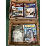 Two boxes of the Commercial Motor and other trucking magazines