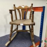 A child’s rocking chair.