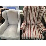 Two upholstered chairs