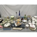 A quantity of assorted chinaware including Leonardo teapots and the residue of two tea sets.