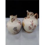 Two Royal Worcester pots.