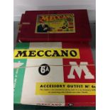 Various sets of Meccano together with booklets.