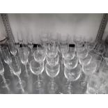 A quantity of Villeroy and Boch Laguna glassware with other wines, high, sherry, etc