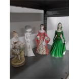 Two Coalport House of Tudor figurines, Limited Edition of 500: Wives of Henry VIII, Spode