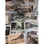 A bag containing black and white postcards Rome Napoli,Bougie, Milano, Firenze etc with other