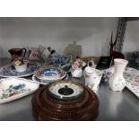 A quantity of mixed china to include Minton, Balleen, Coalport etc.