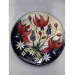 Moorcroft A trial year plate 2001 dated 5.6.2000 impressed marks to Base