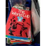 A large quantity of football related collectables, collectable cards, programmes etc.