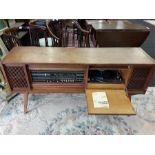 A 1960s civic XR4930 moderne radiogram (needs attention).