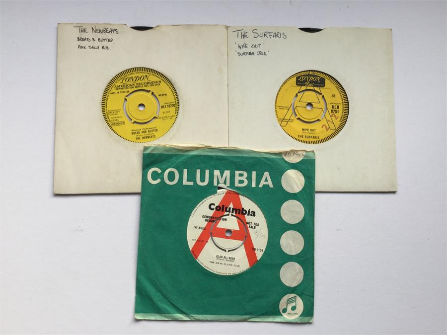 Demo 7" Records From The Sixties. Here we have 3 demo's to include - Dave Clark Five 'Glad All Over'