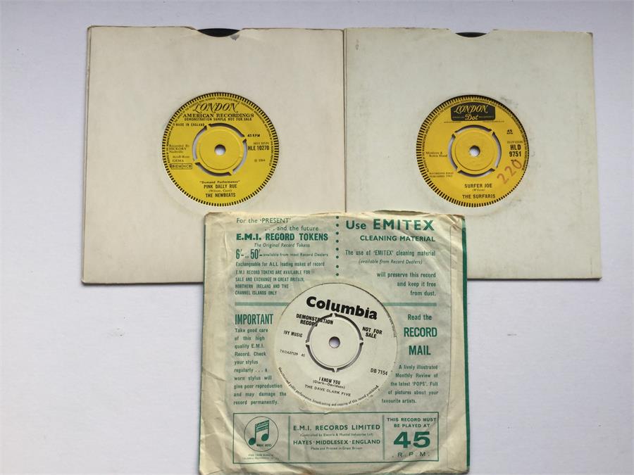 Demo 7" Records From The Sixties. Here we have 3 demo's to include - Dave Clark Five 'Glad All Over' - Image 2 of 2