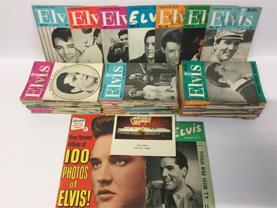Elvis Presley Monthly Magazines. Here we have 65 lovely 60’s magazine’s in VG++ Conditions.