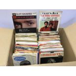 Box Of 50’s & 60’s Vinyl 45rpm EP / 7” Records. Approx 160 in total and majority in original
