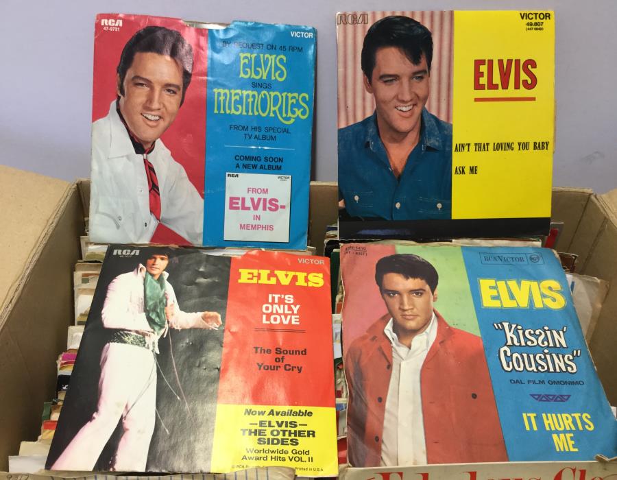 Box Of 50’s & 60’s Vinyl 45rpm EP / 7” Records. Approx 160 in total and majority in original - Image 2 of 2