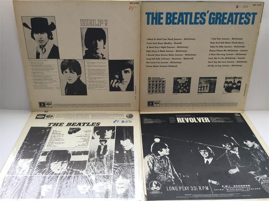 Beatles LP Vinyl 33rpm Records. UK released 'Revolver' on Parlophone PCS 7009 from 1966 with - Image 2 of 2