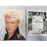 David Bowie Programmes. Here we have 2 Programmes from David Bowie tours. The Chicago 1980 Floor