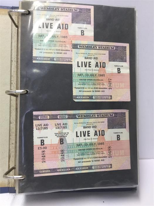 Concert Ticket Stubbs. A nice collection of seat tickets from gigs such as Bob Dylan - The Who - Ian