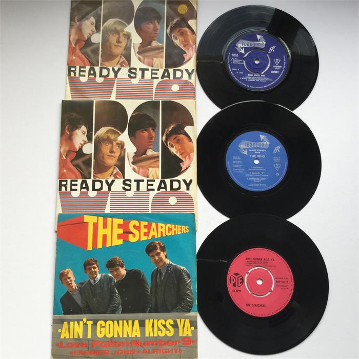 The Who x 2 / The Searchers EP Vinyl 45rpm Single Records. Here we have 2 'Ready Steady Who' EP's. - Image 2 of 2