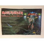 Iron Maiden Posters x 2. Here we have an original glossy poster from the ‘Somewhere On Tour’
