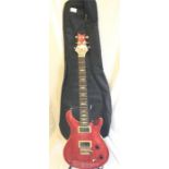 Electric Fret Guitar . Here is a great Wine Red 22 Fret Guitar. This is an ex shop demo display