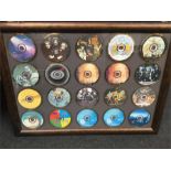 Queen Gold Disc Framed Display. A eye catching framed display made up of all the 20 gold disc’s from