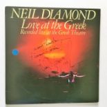 Neil Diamond Autographed Album. 'Love At The Greek' double LP on USA Columbia label. This record has