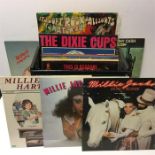Pop / Rock Collection Of Vinyl LP 33rpm Records. To include Millie Jackson - Johnny Cash - David