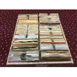 Box of 7” Single 45rpm Records From Mainly the 1960’s. All mostly on original labels varying in