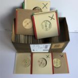 Old Gold Box Of Vinyl 45rpm Records. Here we have many titles on the 'Old Gold' Label all in VG++