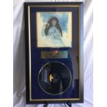 Fantastic Signed Cher Disc In Frame. A lovely autograph from Cher on her album cover ‘With Love
