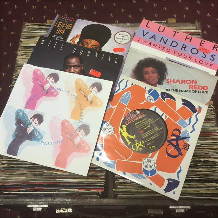 Soul, Funk, Disco Collection Of 45rpm Vinyl 7” Records. Here we have a large box of Ex Dj’s 80’s / - Image 2 of 2