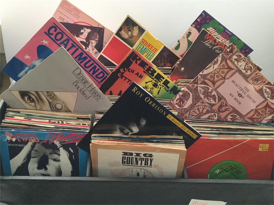 Collection Of 45rpm Vinyl 7" Singles. Large amount of singles from the 70's, 80's and 90's with most