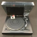 Garard DD75 Turntable. Here we have a direct drive turntable in black plinth. Comes complete with