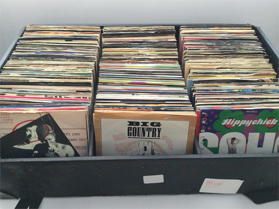 Collection Of 45rpm Vinyl 7" Singles. Large amount of singles from the 70's, 80's and 90's with most - Image 2 of 2
