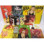 Nina Hagen Collection Of Vinyl 12”, 10” & 45rpm Singles. A great punk related collection here of 3 x