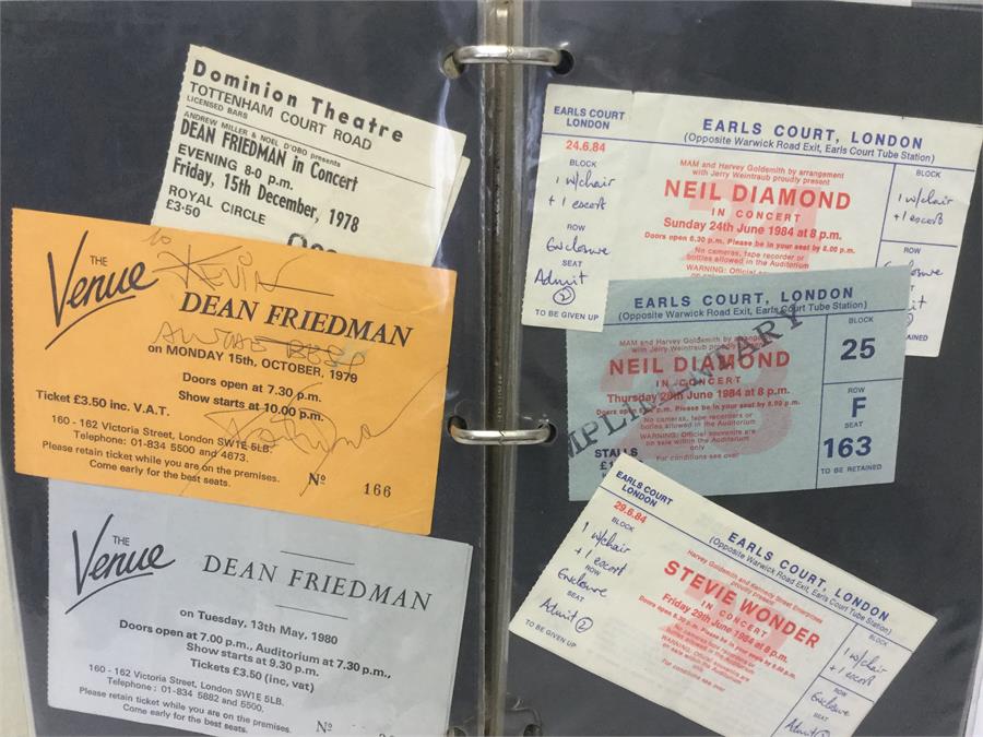 Concert Ticket Stubbs. A nice collection of seat tickets from gigs such as Bob Dylan - The Who - Ian - Image 3 of 3