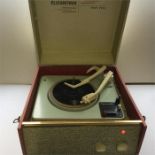 Elizabethan Pop Ten Record Player. Here we have a small portable record player with volume and