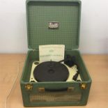 Trixette Gramophone Record Player. Model A410 with a Garrard RC120/4 Turntable. Unit is in lovely