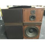 Goodmans Magnum-x Speakers. Speakers have slight age related marks and a bass grill has been