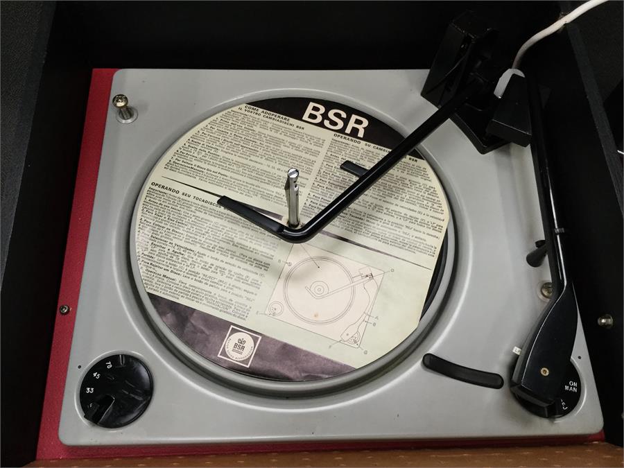 Dansette Trent Record Player. A portable record player which has a 4 speed BSR turntable fitted - Image 2 of 3