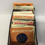 Mixed Box Of 7” Vinyl 45rpm Single Records. To include artists Elvis - Gary Mills - Billy Fury -
