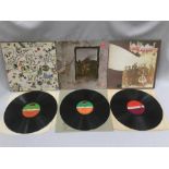 Led Zeppelin LP 33rpm Vinyl Records. Here we have 3 albums to include ' No. 2' on Atlantic Plum