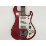 Rapier 33 Guitar. This is a very nice early model by Watkins of the Rapier 33 with an all red