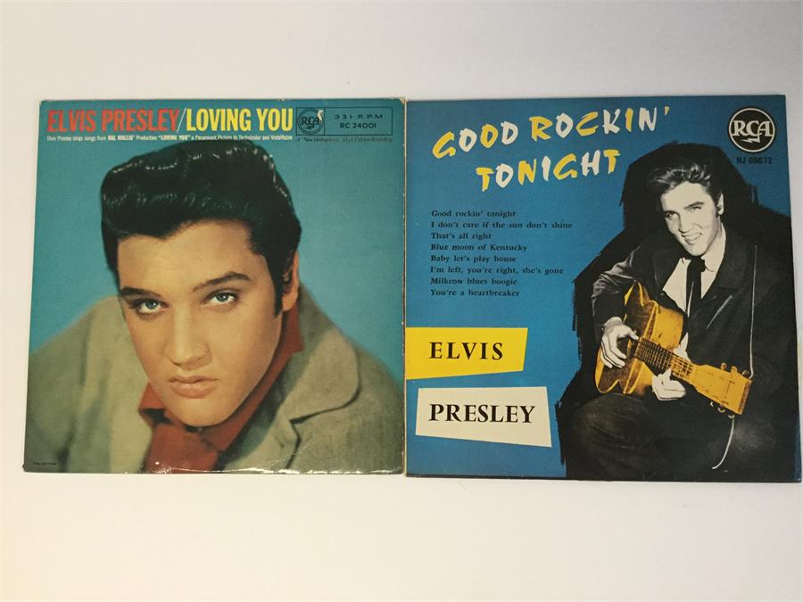 Elvis Presley 10” Vinyl Records. Here We Have ‘Loving You’ on RCA RC 24001 and ‘Good Rockin’