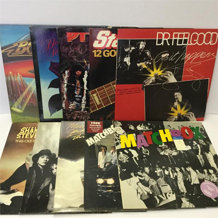 Rock / Pop Vinyl Records. To include - Dr. Feel good - Thin Lizzy - Princess Pang - Boston - Santana