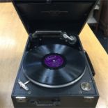 Columbia Gramophone Plus Records. This is model number 109a and comes with some spare needles and
