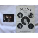 Rainbow Signed Fanzine 2nd Edition. Signed by Don Airey to the front cover in blue biro. From 1981