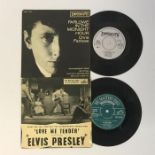 Elvis Presley & Chris Farlowe EP Single 45rpm Records. ‘Love Me Tender’ on HMV 7EG 8199 from 1957 In