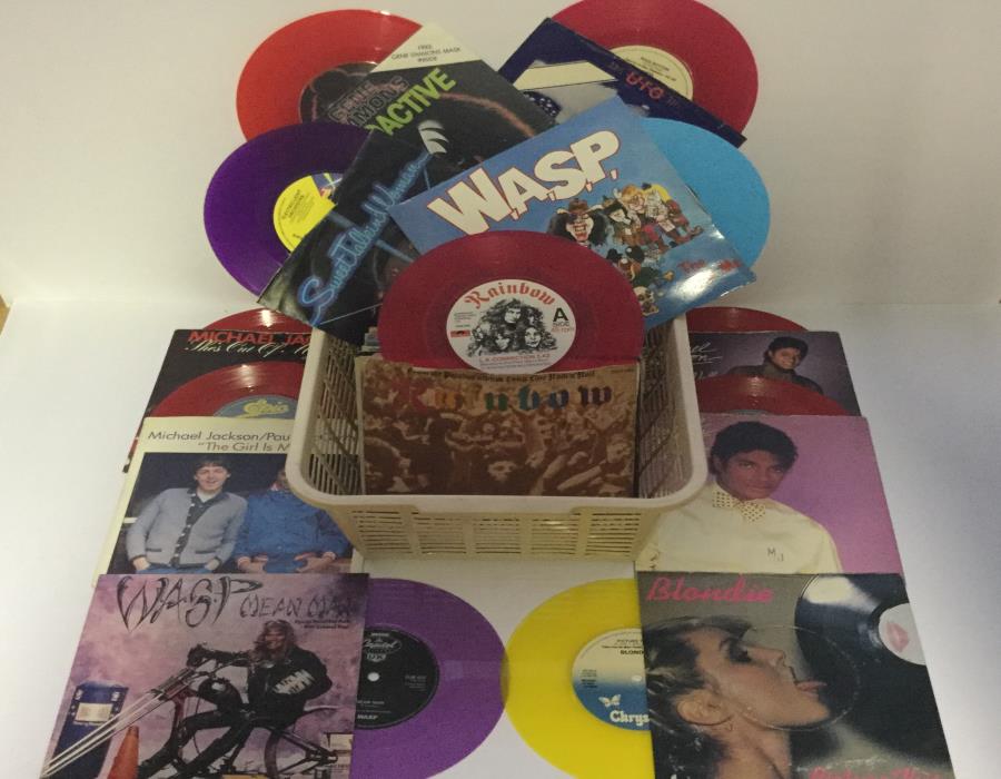 Rock - Pop - Punk Collection Of Coloured 7" Vinyl Records. Here we have a great selection of 72